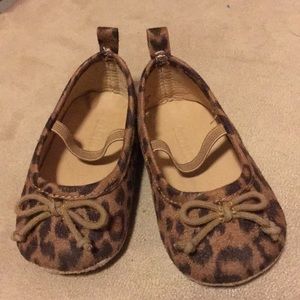 Like-New Old Navy Leopard Ballet Flats for Baby